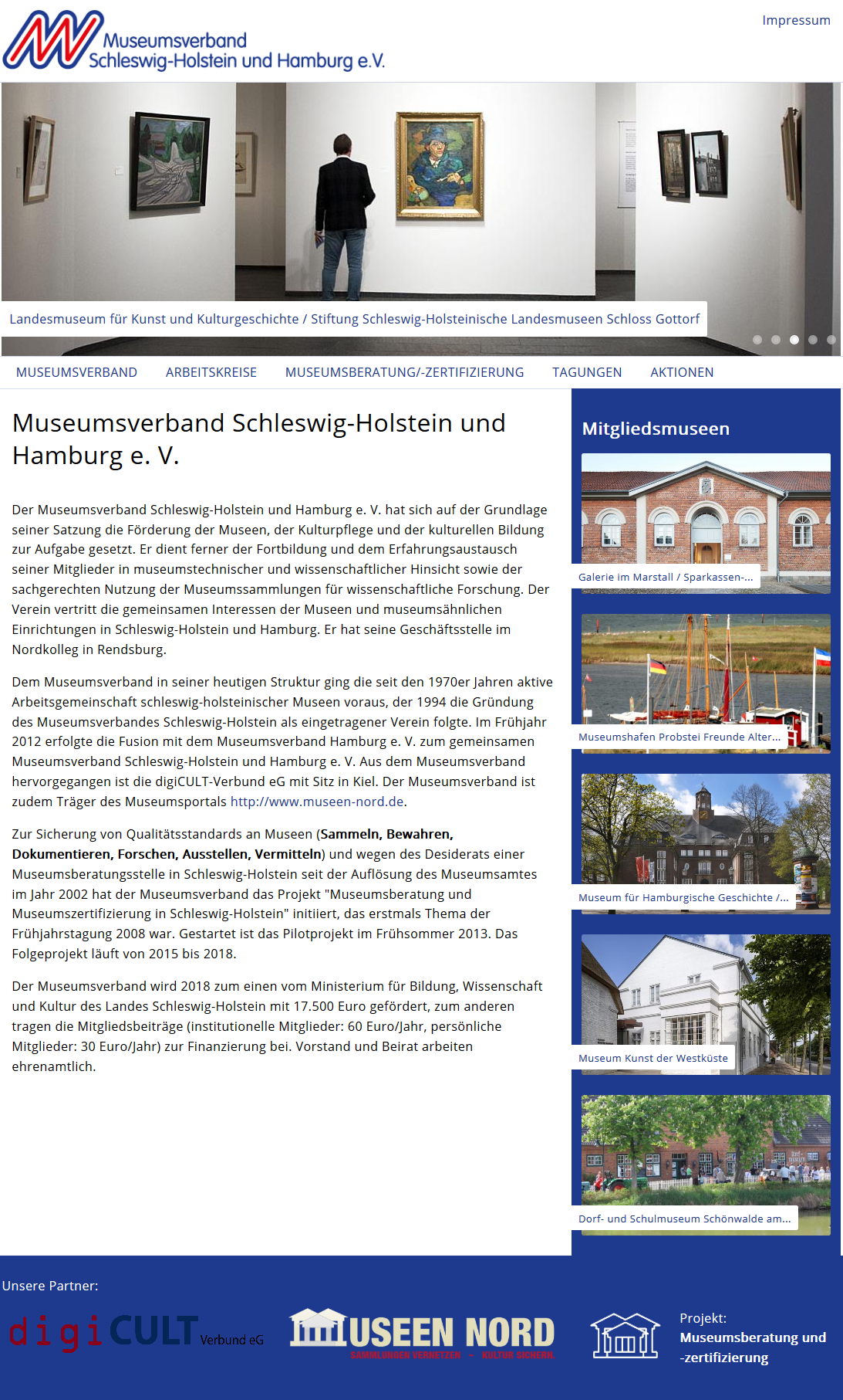 Homepage Museumsverband Schleswig-Holstein und Hamburg e. V.